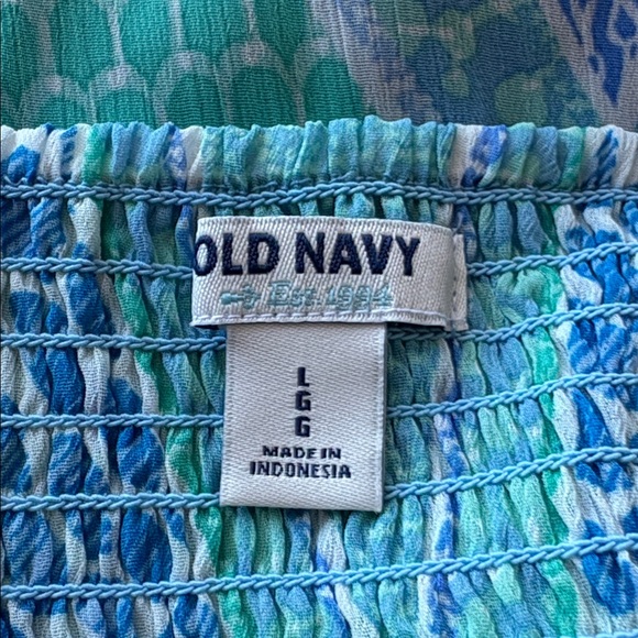 Beachy Blue 🌊 Old Navy Empire Waist Casual Flip Flop Summer Dress Size:Large - Picture 7 of 9